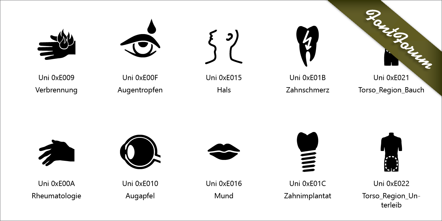 Example font Medical Icons #3